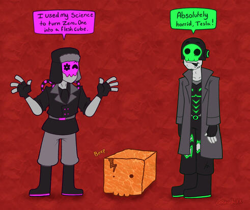 The Living Tombstone Art